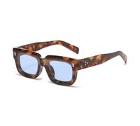 HPIRME Retro Rivets Men Sunglasses Fashion Glass Woman Shades Uv400