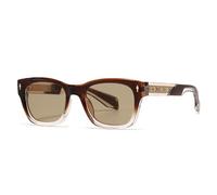 HPIRME Retro Rivets Women Luxury Glasses Fashion Gradient Shades Uv400(Brown champagne)