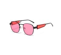 HPIRME Retro Square Frame Sunglasses Men Women Uv(Blackpink)