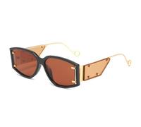 HPIRME Retro Steampunk Sunglasses Men Women Luxury Rivets Punk Outdoors Driving Shades Uv400