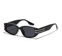 HPIRME Retro Sunglasses Men Women Male Sun Glasses Vintage UV400 Outdoor,Black Grey,one size