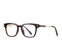 HPIRME Retro Sunglasses Rivets Frames Fashion Spring Hinge(RedBrown)