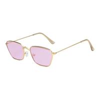HPIRME Retro Sunglasses Women Lady Luxury Steampunk Metal Vintage Uv400(9)