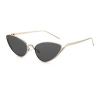 HPIRME Retro Triangular Metal Cat Eye's Women Sunglasses Small Frame Punk Men Outdoor Uv400