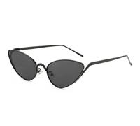 HPIRME Retro Triangular Metal Cat Eye's Women Sunglasses Small Frame Punk Men Outdoor Uv400