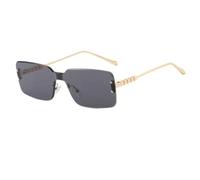 HPIRME Rimless Women Fashion Rectangle Shades Female Uv400(Black)
