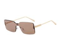 HPIRME Rimless Women Fashion Rectangle Shades Female Uv400(LightBrown)