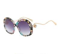 HPIRME Round Frame Women's Sunglasses Luxury Fashion Men's Outdoor Driving Uv400