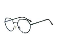 HPIRME Round Sunglasses Retro Lightweight Frame Comfortable Wear(Green Clear)