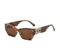 HPIRME Small Frame Oval Large Frame Square Women's Big Face Slim Sunglasses,2,One size