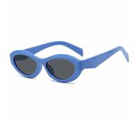 HPIRME Small Frame Women's Glasses Men Female Retro Shade Uv400(Blue Gray)