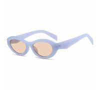 HPIRME Small Frame Women's Glasses Men Female Retro Shade Uv400(Blue Tea)