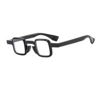 HPIRME Small Glasses Women Men Fashion Vintage Male Shades Uv400(C7 black)