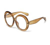 HPIRME Spectacles Ovalsize Glasses Oval Frames Frame Women Blocking Eyeglasses,one size