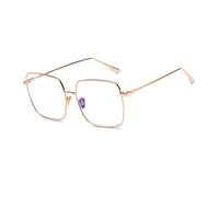 HPIRME Spectacles Square Transparent Glasses Women Vintage Round Eyeglasses Ladies Retro Clear,3,One size