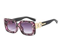 HPIRME Square Frame Sunglasses For Women Men Vintage Male Driving Sunshade UV Protection Glasses Goggle,grey,one size