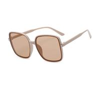 HPIRME Square Sunglasses Glasses Personalised Cat Eye Sunglasses Versatile Sunglasses UV400, Style1--be, One Size