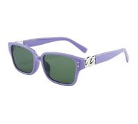 HPIRME Style Glasses Women Shape Uv Protection Man Style Women(Purple Green)