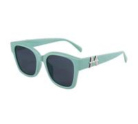 HPIRME Style Women's Glasses Shape Uv400 Protection Women Man(Green Gray)