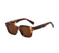 HPIRME Sunglasses Women Fashion Shades Uv400 Retro Rivets Men Clear