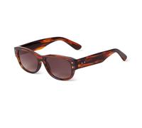 HPIRME Trendy Tortoiseshell Sunglasses Women Men Retro Rivets Lens(4)