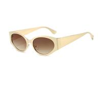 HPIRME Vintage Glasses Women Men Retro Female Shades Uv400(Gold-Brown)