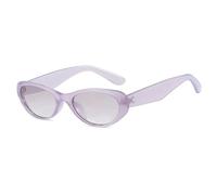 HPIRME Vintage Glasses Women Punk Fashion Men Oval Uv400(Purple-LightGray)