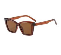 HPIRME Vintage Glasses Women Punk Shades Uv400(Brown-Brown)