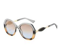 HPIRME Vintage Luxury Round Frame Women Men Sunglasses Big Frame Traveling Driving Shades Female Uv400