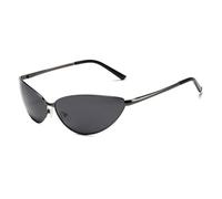 HPIRME Vintage Metal Frame Polarized Glasses Men Women Outdoor Retro Shades(C1)