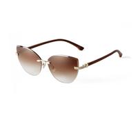 HPIRME Vintage Rimless Glasses Women Frameless Gradient Cut Lens Shade Eyewear Trendy Oversized Men(2)