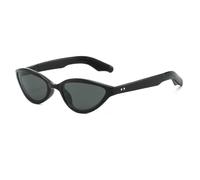 HPIRME Vintage Small Frame Glasses Women Luxury Rivet Men Punk Hip Hop Uv400(Black-Black)