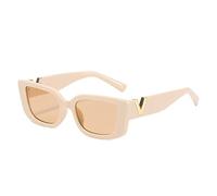 HPIRME Vintage Square Sunglasses Woman Gradient Mirror Frameless Sun Glasses Female Retro Rimless Oculos De Sol,18,one size