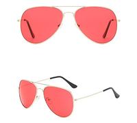 HPIRME Woman Sunglasses Man Mans Colourful Mirror Metal Frame Driving, 11, One Size