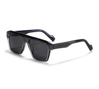 HPIRME Women and Men Fashion Sunglasses Retro Acetate Color Luxury Decoration Uv400(C04 GREY)