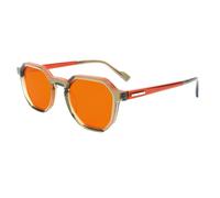 HPIRME Women Geometric Sunglasses Fashion Acetate Frame Gradient Color Polarized Uv400 Protection