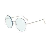 HPIRME Women Glasses Rimless Round Fashion Suitable for Daily Travel Wear Shades(BLUE)