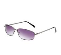 HPIRME Women Metal Frame Glasses Vintage for Men Shades Female Uv400(Gradient Gray)