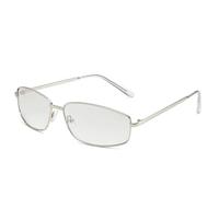 HPIRME Women Metal Frame Glasses Vintage for Men Shades Female Uv400(Silver Silver)