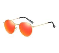 HPIRME Women Round Polarized Sunglasses Retro Men Uv400(19)