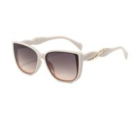 HPIRME Women's Sunglasses Fashion Large Frame(beige grey)