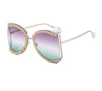 HPIRME Zircon Oversized Shields Luxury Butterfly Sunglasses Women(8)
