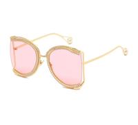 HPIRME Zircon Oversized Shields Luxury Butterfly Sunglasses Women(9)