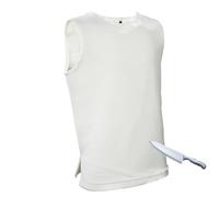HpJfdsU Level 4 Full Protection Vest | Anti-Cut Concealed Stab Proof Vest | Stab and Cut Resistance | Soft & Breathable & Lightweight | Security Protection Stab-Resistant Vest white-M