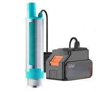 HpLive 1 Piece Portable Electric Oil Transfer Pump 12V 100W with 40-60L/min Flow Rate and 5M Delivery Height, Plastic Housing in Black (A)