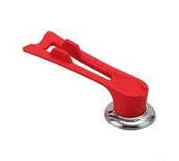 HpLive 1 Piece Pot Lid Handle Made of Heat Resistant Bakelite with Space for Spatula and Spoon Handle, Compatible with Various Pots and Pans (Silicone Red)
