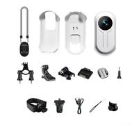 HpLive 1080P Action Camera with Impressive Video and Easy Setup for Various Activities (White)