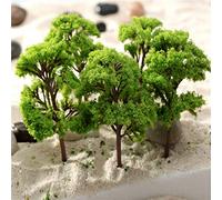 HpLive 10Pcs Model Tree Layout Train Railway Diorama, Sand Table Construction Model Tree Architecture Scenery Layout Miniature Landscape Tree