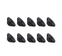 HpLive 10Pcs Non-Slip Toilet Seat Hinge Fittings 6mm Rubber Fittings Rubber Cone Toilet Seat Washer For Loose Toilet Seat Replacement 25x10MM