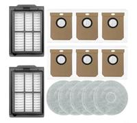 HpLive 13 Piece Accessory Set for Deerma X70 and DEM-X70 Robots with 2 HEPA Filters, 5 Microfibre Mop Cloths and 6 Vacuum Cleaner Bags for Cleaning